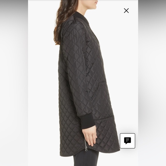 Zella Longline Quilted Bomber Jacket - Picture 3 of 12